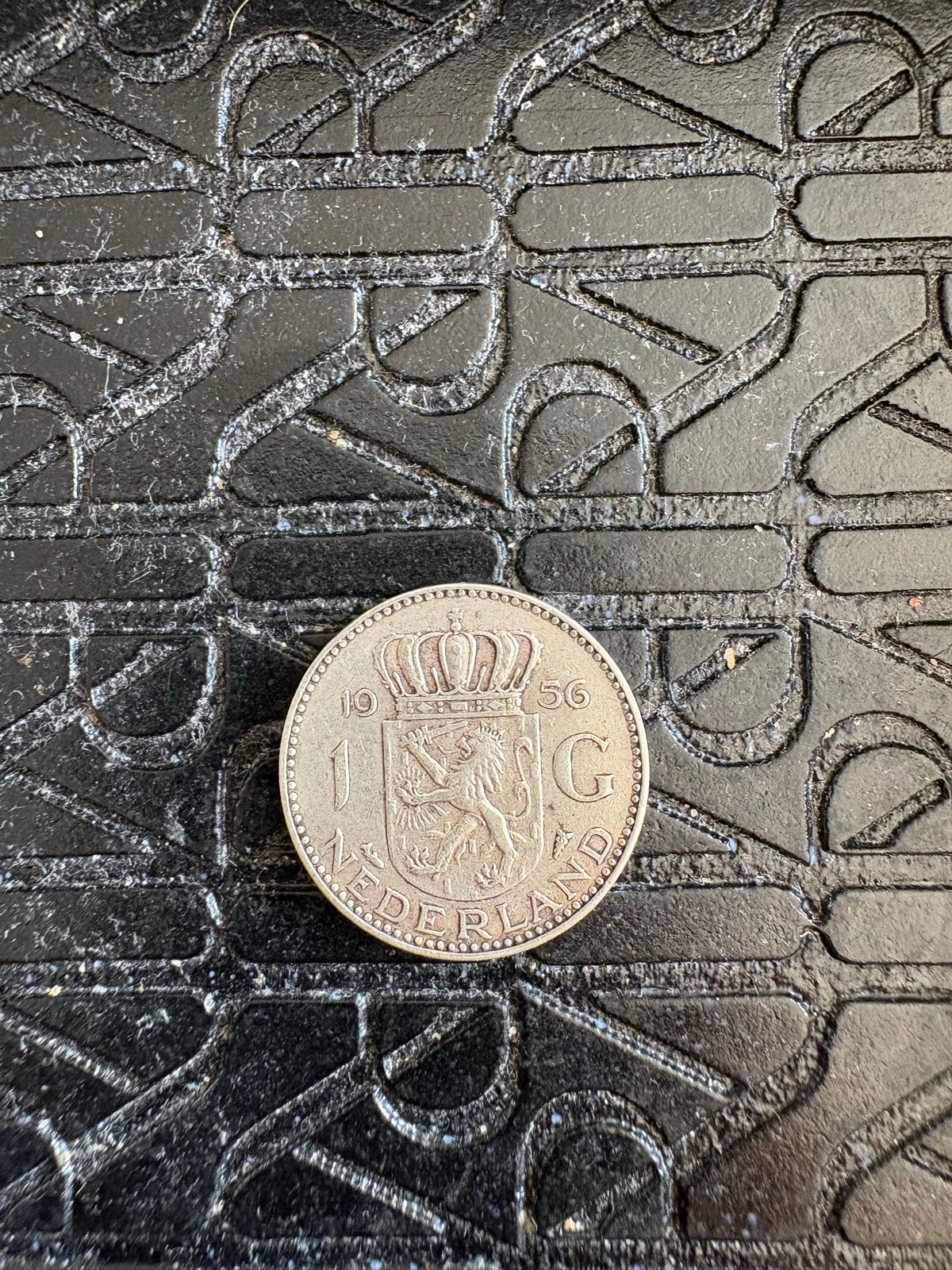 1 Gulden Juliana 1956 - Zilveren Munt, Postzegels en Munten, Munten | Nederland, 1 gulden, Koningin Juliana, Zilver, Ophalen of Verzenden
