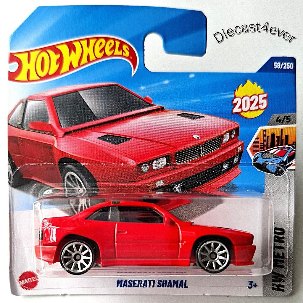 Hot Wheels Maserati Shamal, rood, Ophalen, Nieuw, Auto