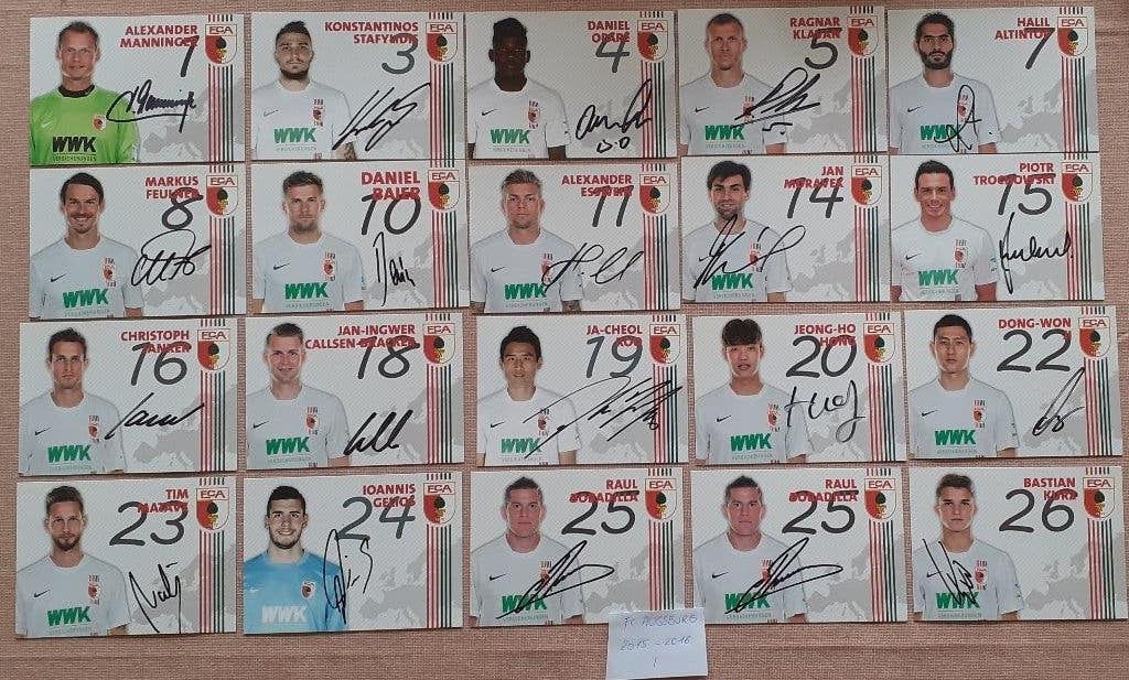 Bundesliga :  497 origineel getekende spelerskaarten, Ophalen of Verzenden, Zo goed als nieuw, Buitenlandse clubs, Spelerskaart