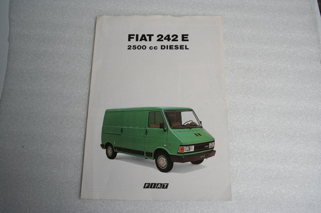 Folder Fiat 242 E 2500cc Diesel (02-1980) (90), Boeken, Ophalen of Verzenden, Zo goed als nieuw, Overige merken