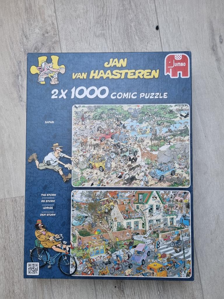 Jan van Haasteren 1000st. Safari & Storm, Ophalen, 500 t/m 1500 stukjes, Zo goed als nieuw, Legpuzzel