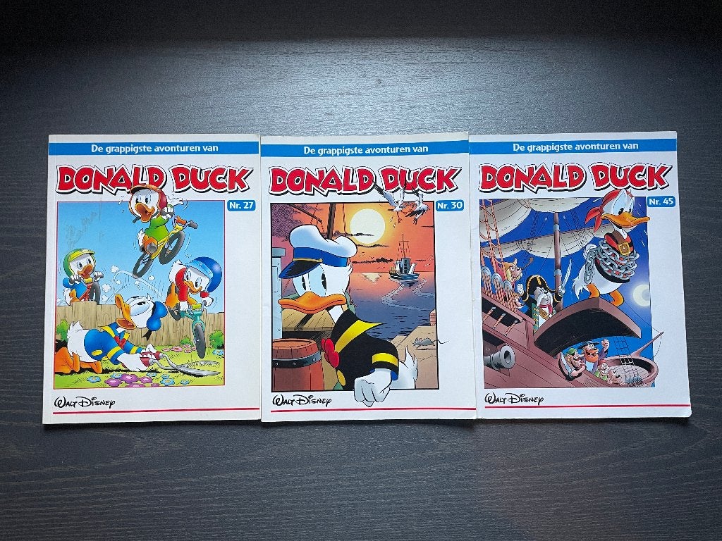 C696 Disney Donald Duck Stripboeken 27 30 45, Boeken, Stripboeken, Meerdere stripboeken, Ophalen of Verzenden, Gelezen, Donald Duck