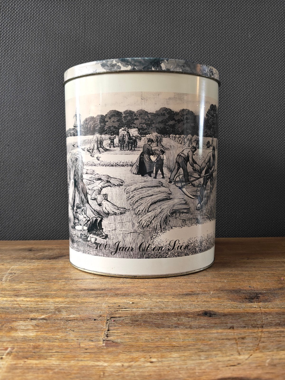 Vintage blikken bus '100 Jaar Ot en Sien - 22cm hoog, Antiek en Kunst, Ophalen of Verzenden