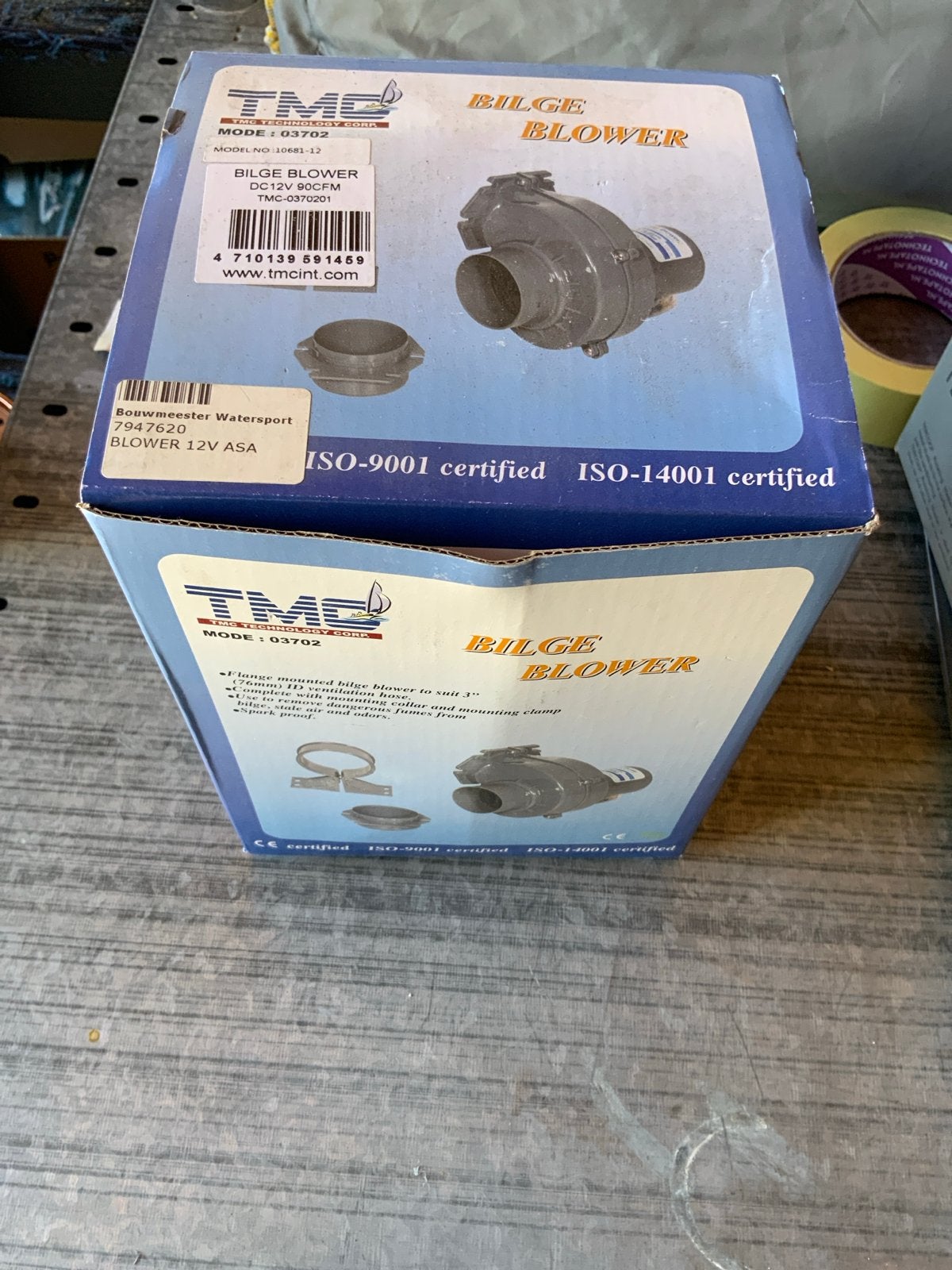TMC Bilge Blower 12V ASA - Nieuw in doos, Ophalen of Verzenden, Nieuw, Motor en Techniek