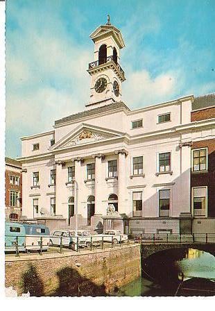 Ansichtkaart	Dordrecht	Stadhuis, Verzamelen, Ansichtkaarten | Nederland, Verzenden, 1960 tot 1980, Ongelopen, Zuid-Holland