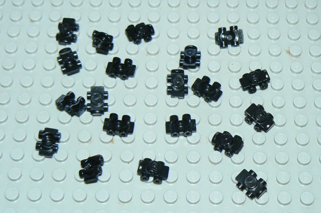 L1339 Rolschaatsen zwart 20 st., Ophalen of Verzenden, Nieuw, Losse stenen, Lego