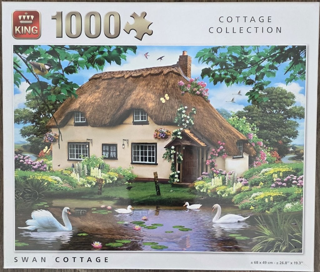 KING Swan Cottage - Cottage Collection, Hobby en Vrije tijd, Ophalen of Verzenden, 500 t/m 1500 stukjes, Nieuw, Legpuzzel