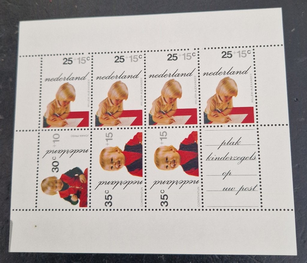 Nederland 1972 - nvph 1024 - Blok kinderzegels, Ophalen of Verzenden, Na 1940, Postfris