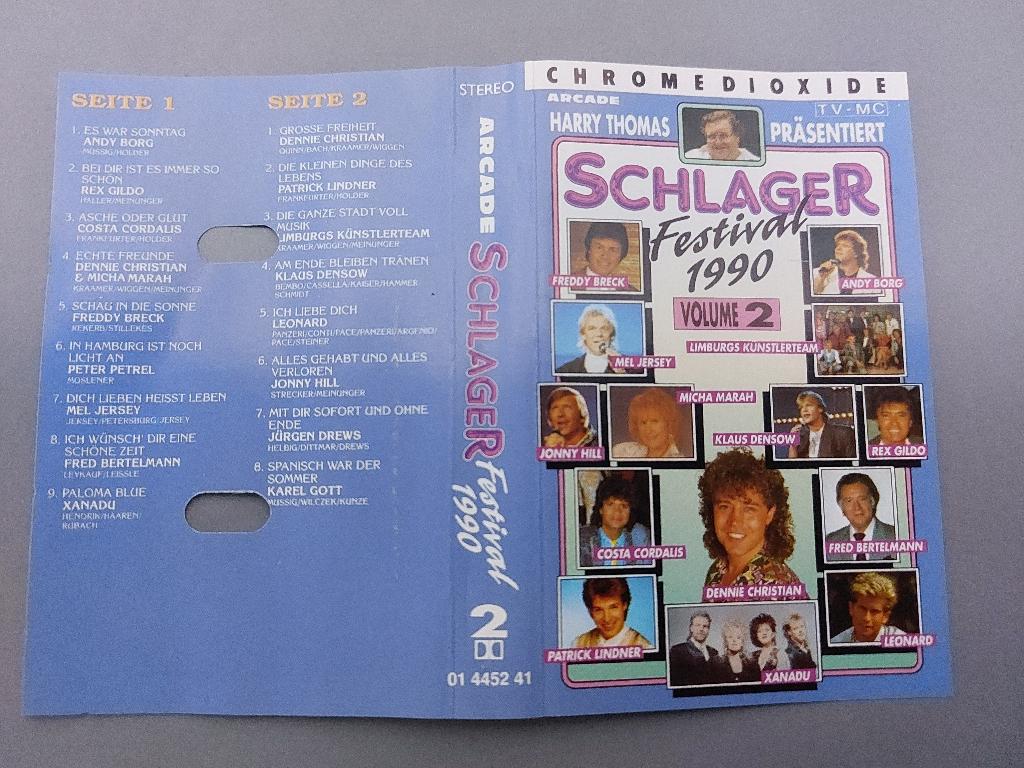 HARRY THOMAS - SCHLAGER FESTIVAL 1990 VOLUME 2 (MC), Ophalen of Verzenden, Zo goed als nieuw, Origineel, 1 bandje