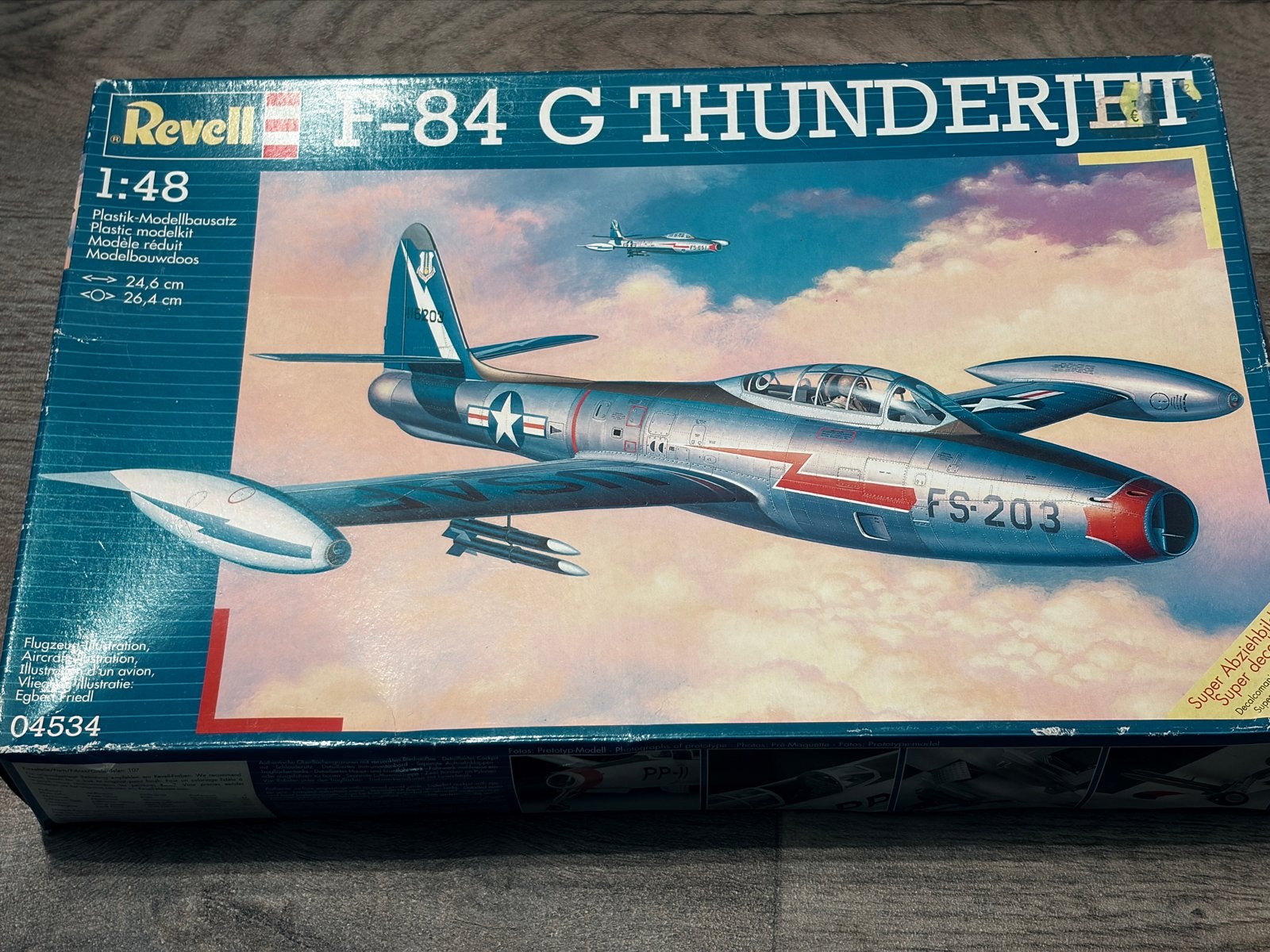 Revell F-84G Thunderjet 1:48 Modelbouwdoos, Hobby en Vrije tijd, Modelbouw | Vliegtuigen en Helikopters, Revell, Nieuw, Ophalen of Verzenden