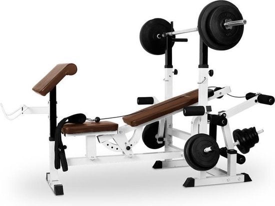 Halterbank klarfit, Ophalen, Krachtstation, Armen, Zo goed als nieuw