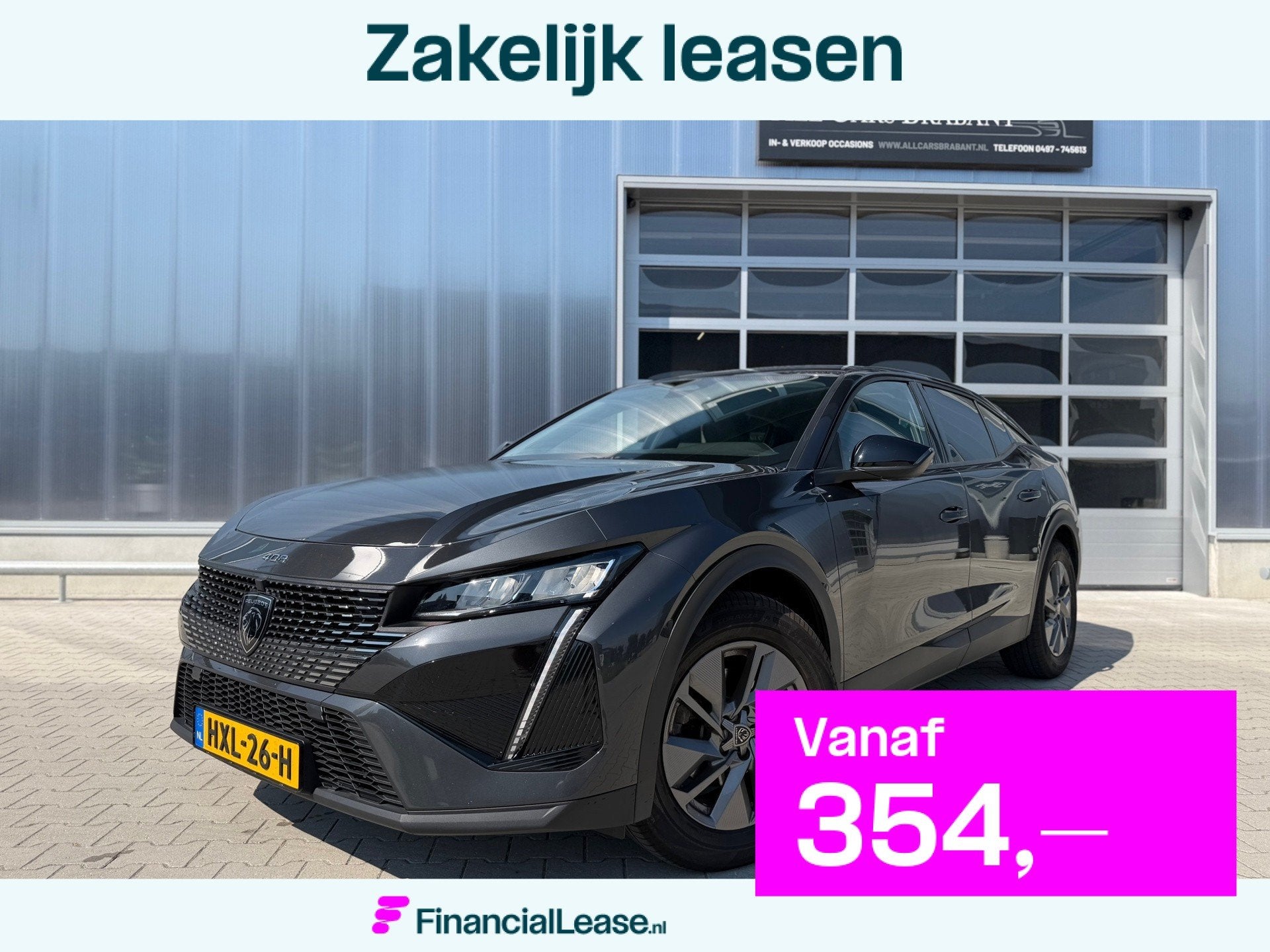 Peugeot 408 1.2 PureTech Allure 130 EAT8 / led / 65.000 km/, Dealer onderhouden, Gebruikt, 1199 cc, Leder en Stof