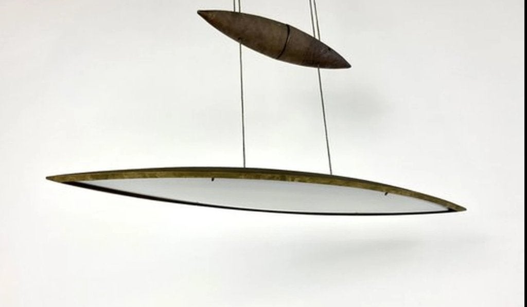 hanglamp Tobias Grau, model: Tai Lang, 78cm, Brons., Huis en Inrichting, Lampen | Hanglampen, Ophalen of Verzenden, Gebruikt, Metaal