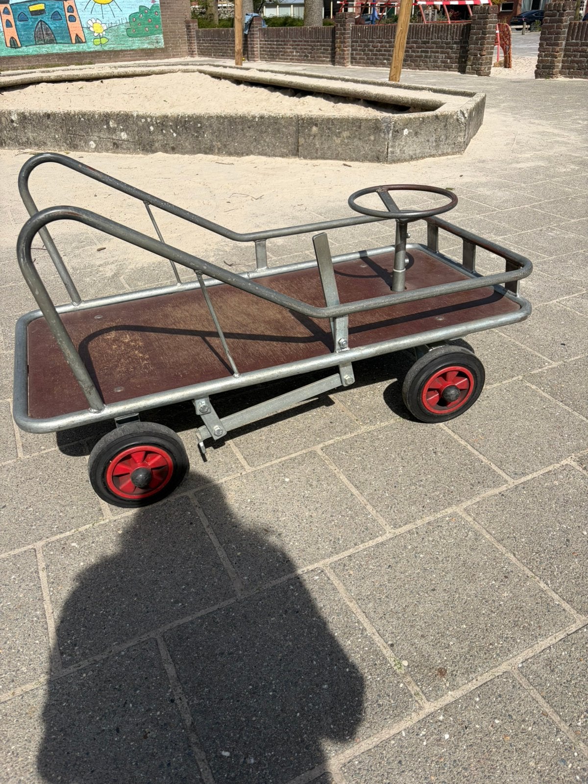 Heutink metalen speelkar, Ophalen, Gebruikt