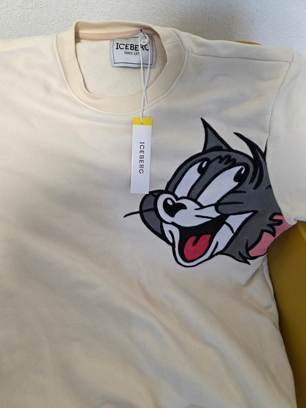 Iceberg Tom & Jerry Sweater XXL - Nieuw met labels, Beige, Nieuw, Overige maten, Ophalen of Verzenden