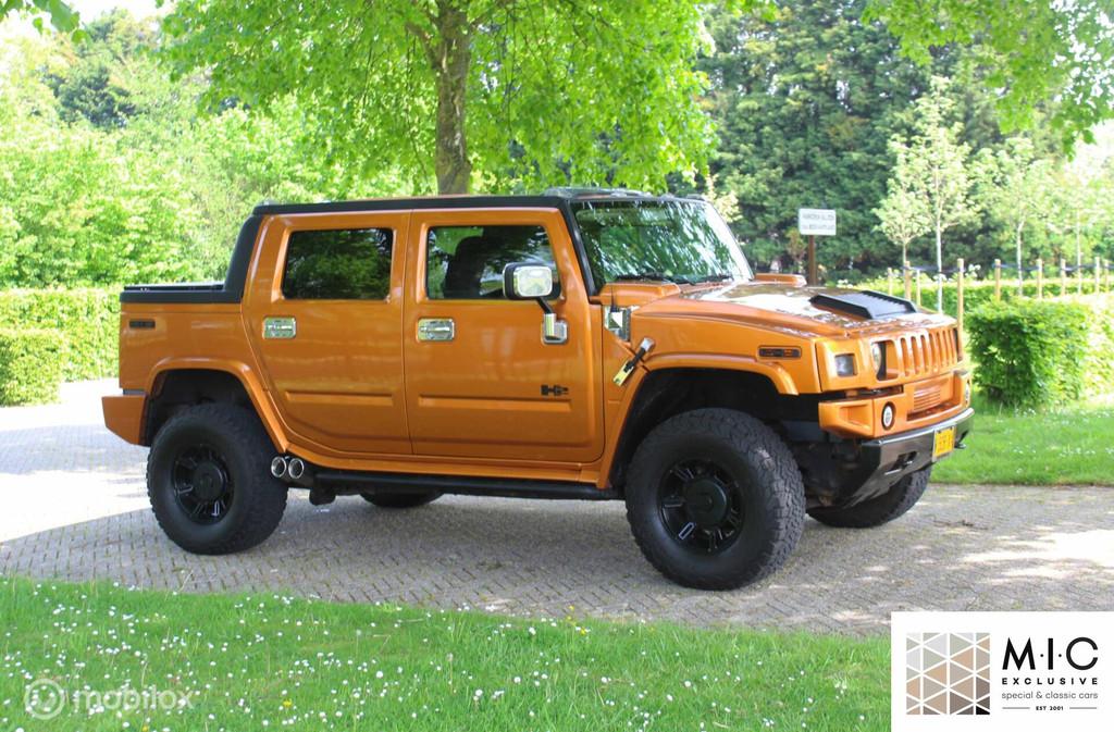 Hummer H2 6.0 V8 SUT | Grijs Kent. | LPG | Inruil welkom!, Automaat, Gebruikt, 330 pk, Leder
