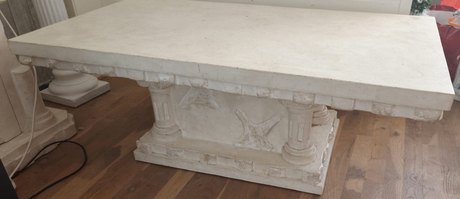 fossiel salon tafel, Overige materialen, Gebruikt, 100 tot 150 cm, Fossiel