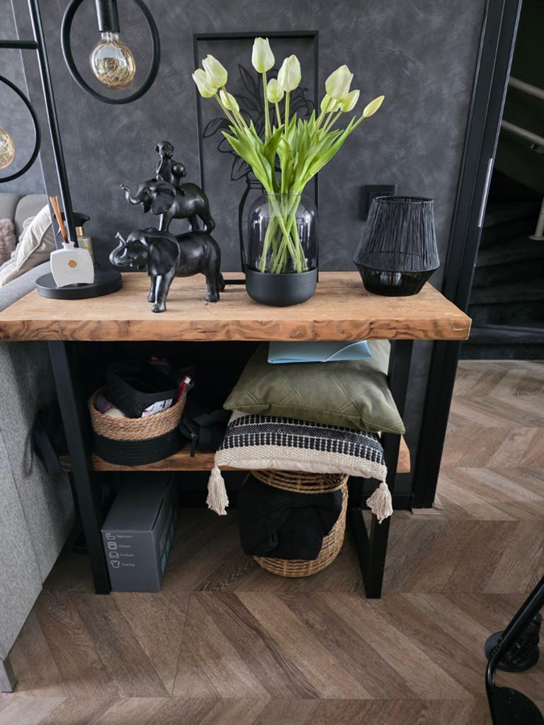 Dressoir boomstam, Huis en Inrichting, Kasten | Dressoirs, Ophalen, Met plank(en), 50 tot 100 cm, Zo goed als nieuw