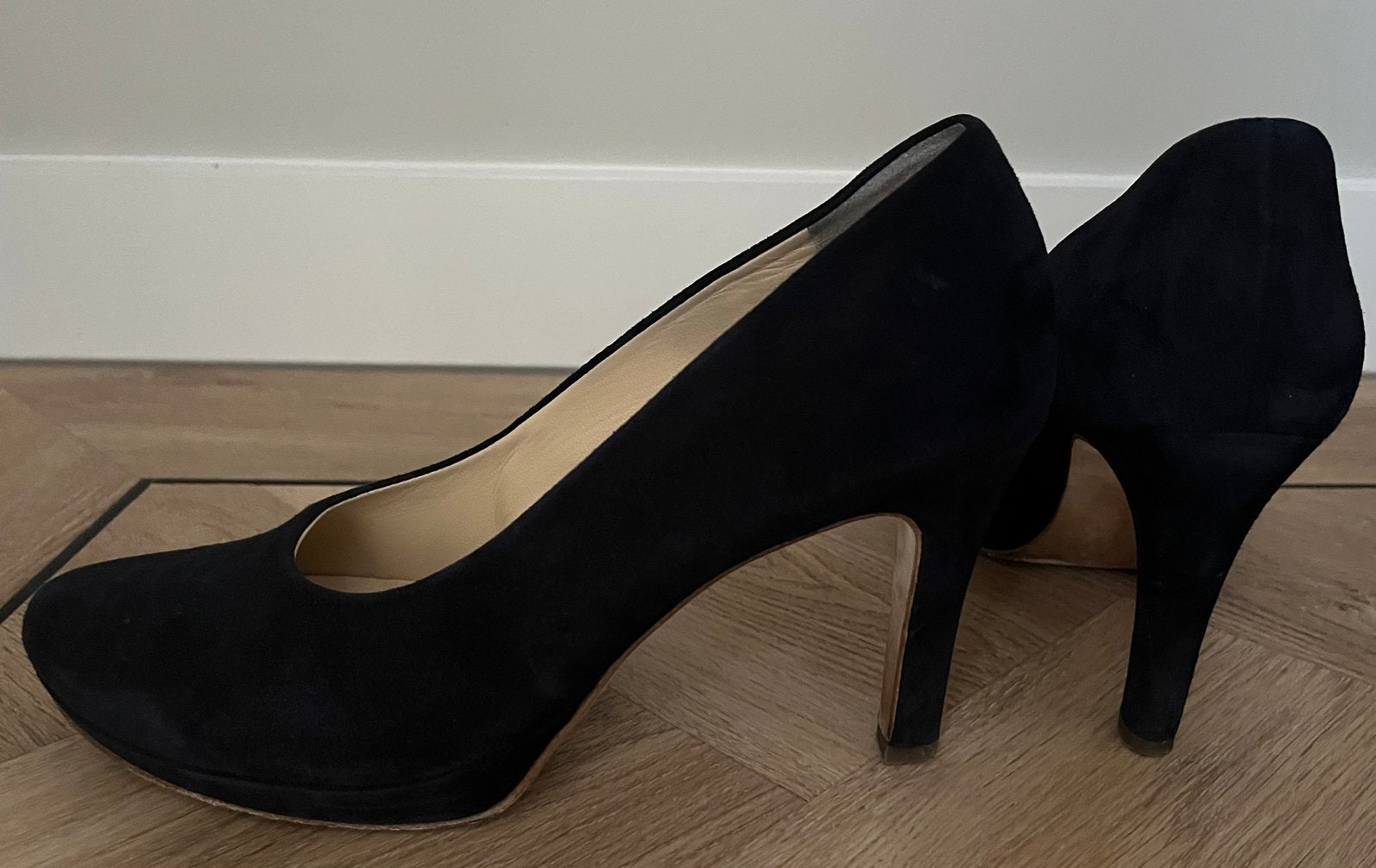 BIJNA NIEUW Paul Green pumps zwart suede maat 39 (6), Pumps, Zwart, Ophalen of Verzenden, Zo goed als nieuw