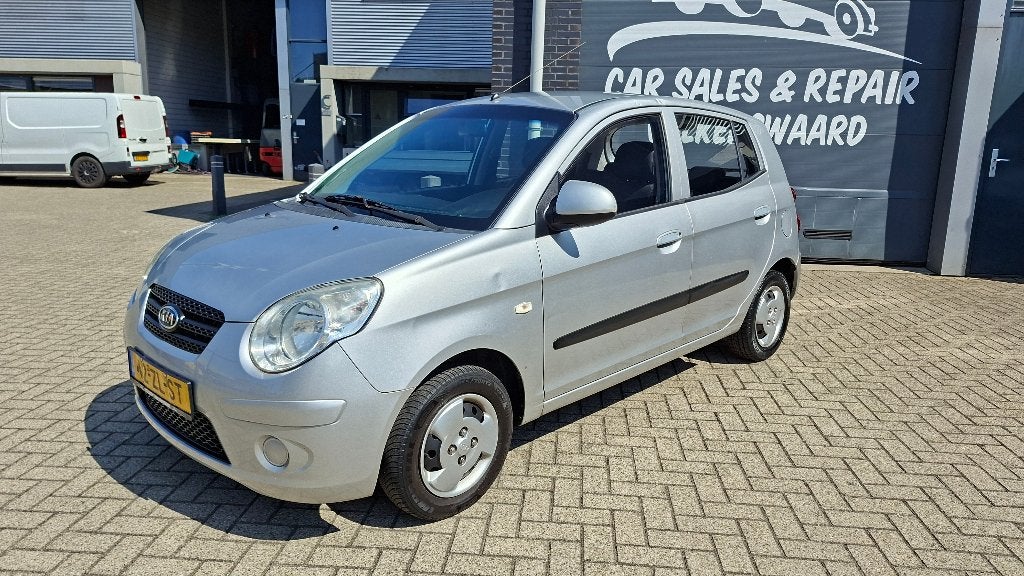 Kia Picanto 1.0 2008 Grijs, Auto's, Voorwielaandrijving, Stof, 31 €/maand, 4 cilinders