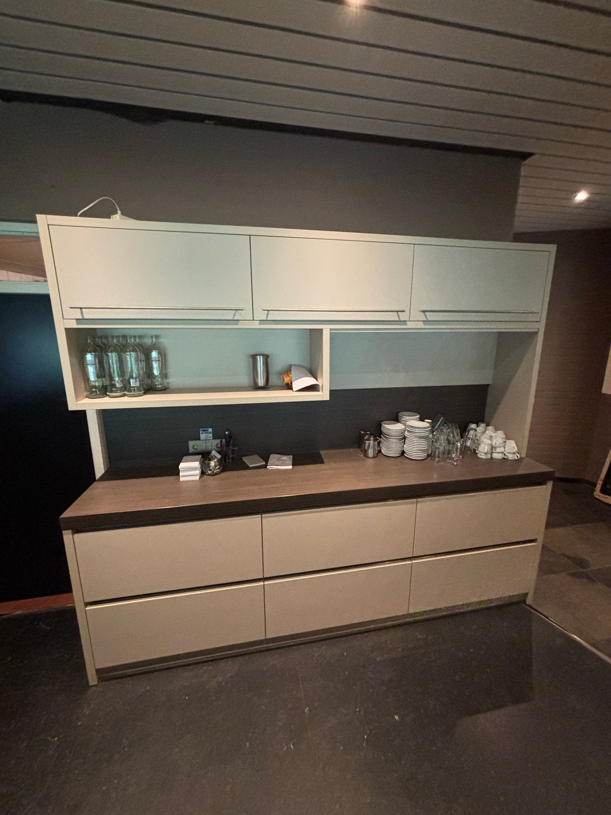 Moderne keukenblokken - zelf demonteren, Huis en Inrichting, Keuken | Complete keukens, Ophalen, Gebruikt, Overige typen, Grijs