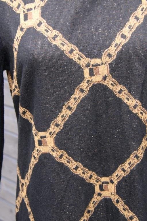 Jurk zwart/ bruin Ana Alcazar mt 42 Vaste prijs, Kleding | Dames, Jurken, Zwart, Maat 42/44 (L), Ophalen of Verzenden, Zo goed als nieuw