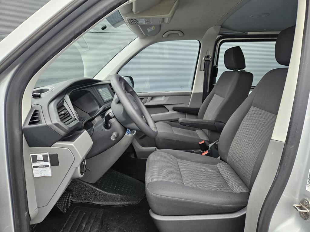 Volkswagen Transporter 2.0 TDI L2H1 DC Cruise 150pk Glaslook, Auto's, Bestelauto's, Gebruikt, Euro 6, 4 cilinders, 150 pk