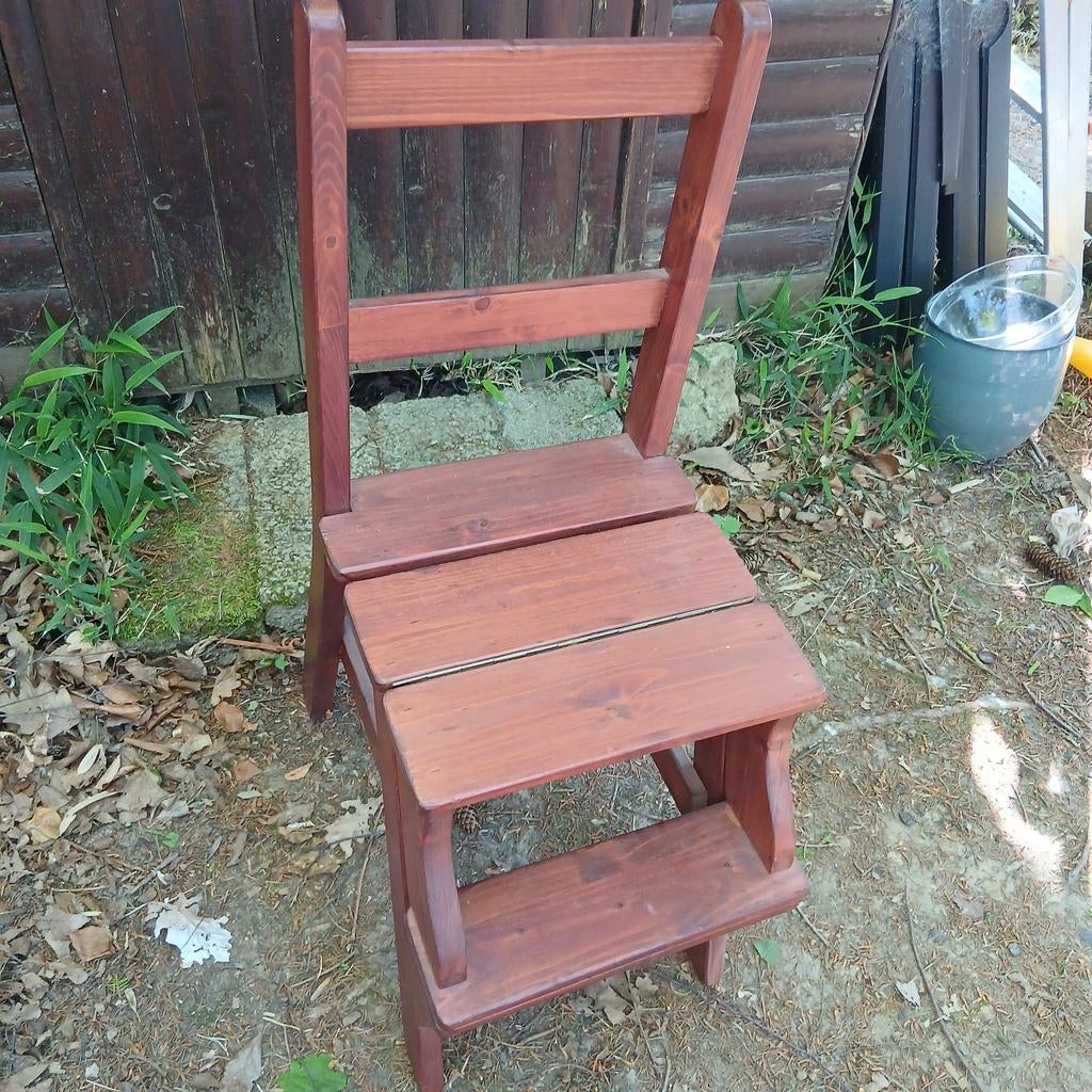 Houten Trapstoel, ladderstoel, chair ladder, Ophalen of Verzenden