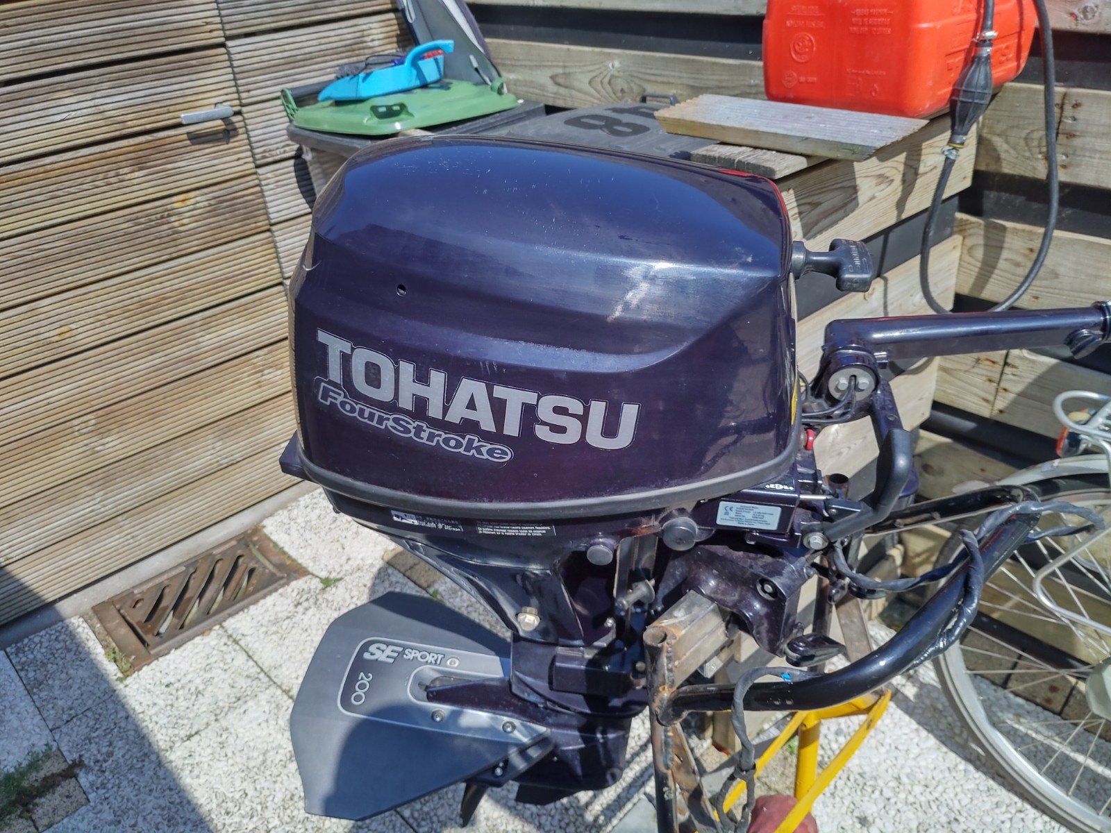 Tohatsu 9.8 4takt kortstaart( BJ2011), Ophalen, Gebruikt
