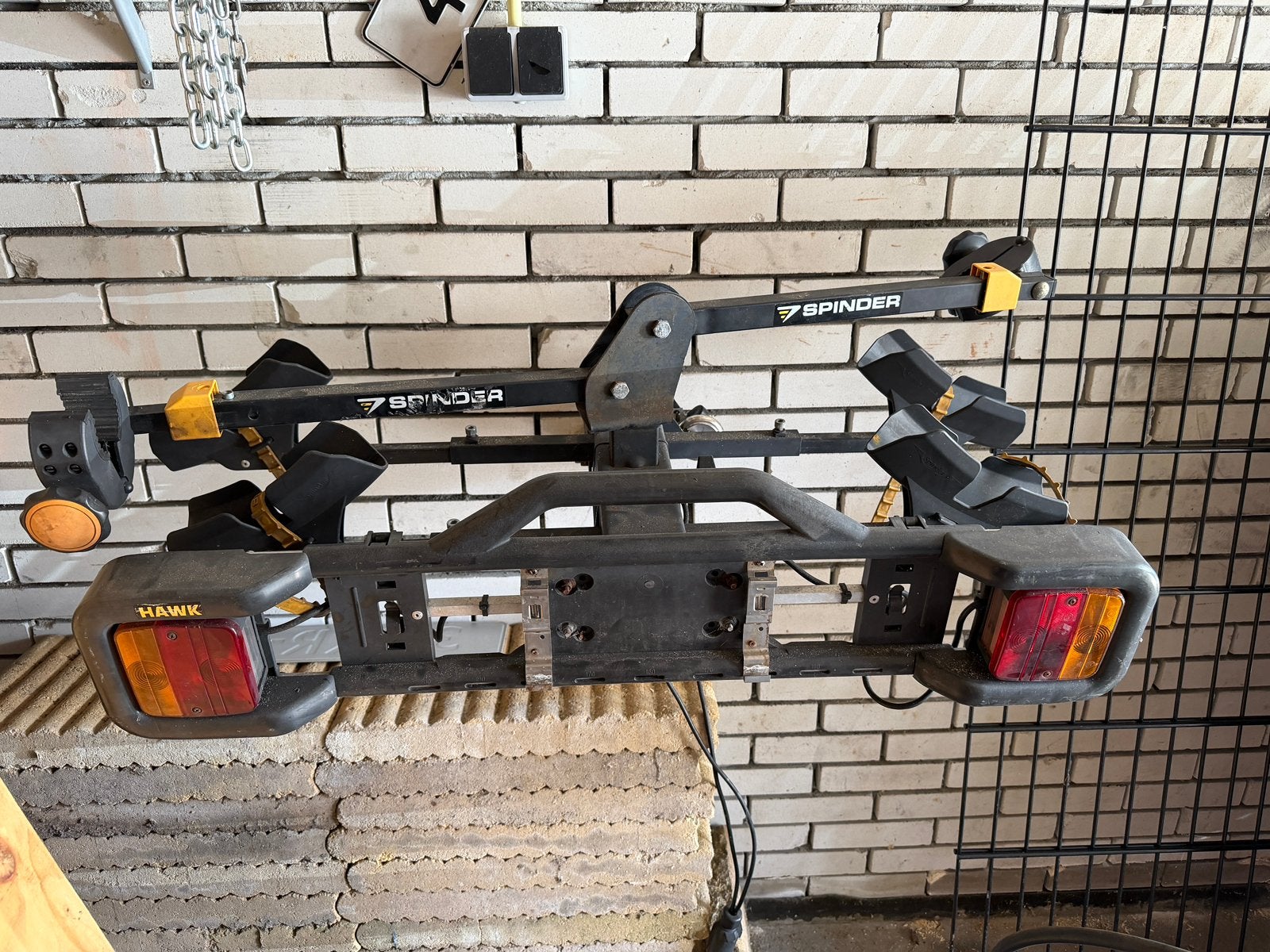 Spinder Hawk fietsendrager, Auto diversen, Fietsendragers, Ophalen, 2 fietsen, Gebruikt, Trekhaakdrager
