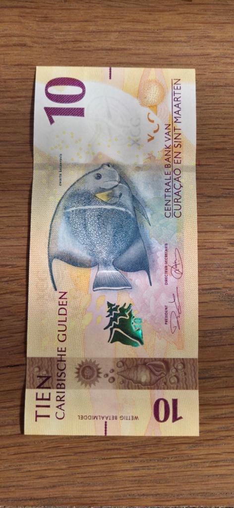 10 Caribische Gulden - Nooit in omloop geweest, Postzegels en Munten, Bankbiljetten | Europa | Eurobiljetten, Los biljet, Overige landen