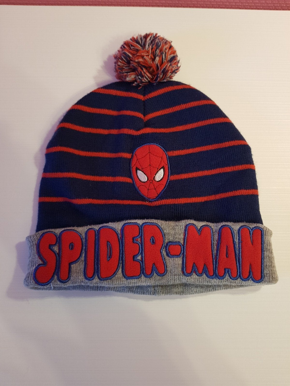 Spider-Man mutsje, Kinderen en Baby's, Gebruikt, H&M, Ophalen of Verzenden, Muts