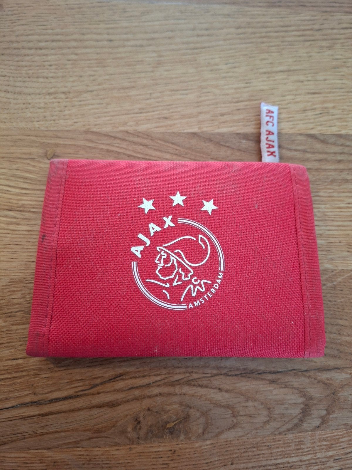Ajax portemonnee verzameling voetbal rood, Ophalen of Verzenden, Zo goed als nieuw, Ajax