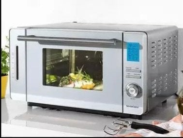 Edelstalen Stoomoven - NIEUW, Witgoed en Apparatuur, Ophalen, 45 tot 50 cm, Hete lucht, Combi-oven