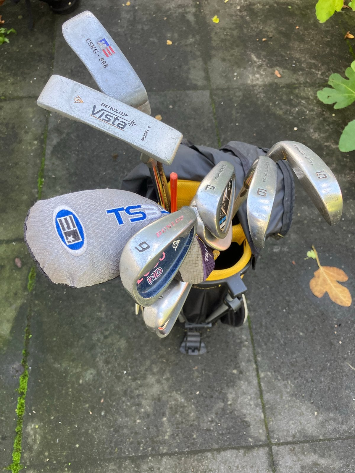 Nike golftas met diverse merken clubs voor kind, Sport en Fitness, Ophalen, Gebruikt, Club, Overige merken