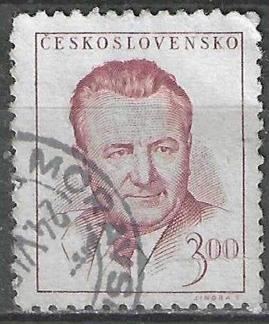 Tsjechoslowakije 1948/1952 - Yvert 479a - Gottwald 3 k. (ST), Verzenden, Overige landen, Gestempeld