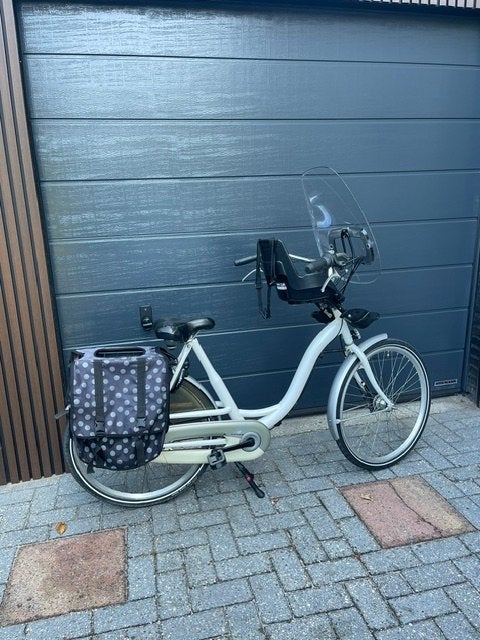 Dames/ Mamafiets met kinderzitje en fietstassen, 47 tot 50 cm, Trommelrem, Ophalen, Overige merken