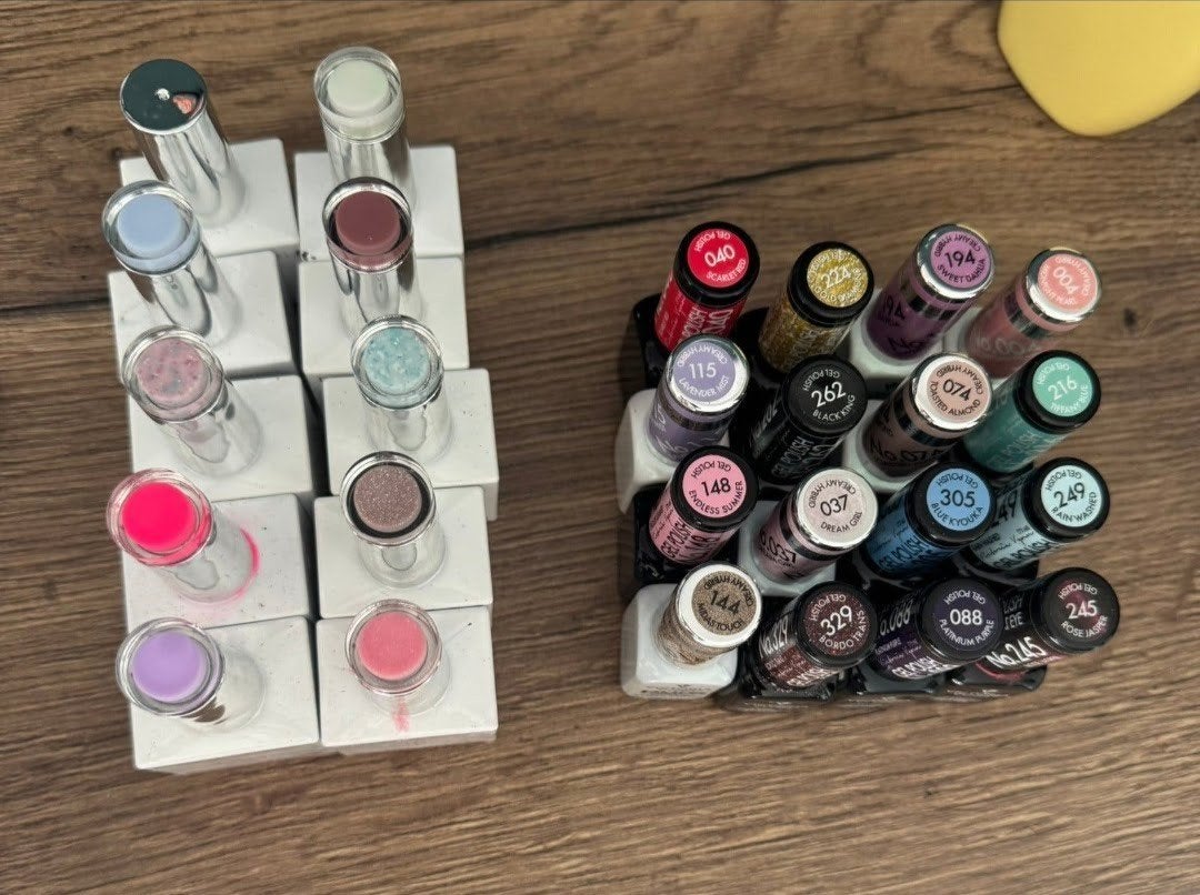 dutch cosmetics NN gel en victoria vynn gellak, Ophalen of Verzenden, Zo goed als nieuw, Overige kleuren, Handen en Nagels
