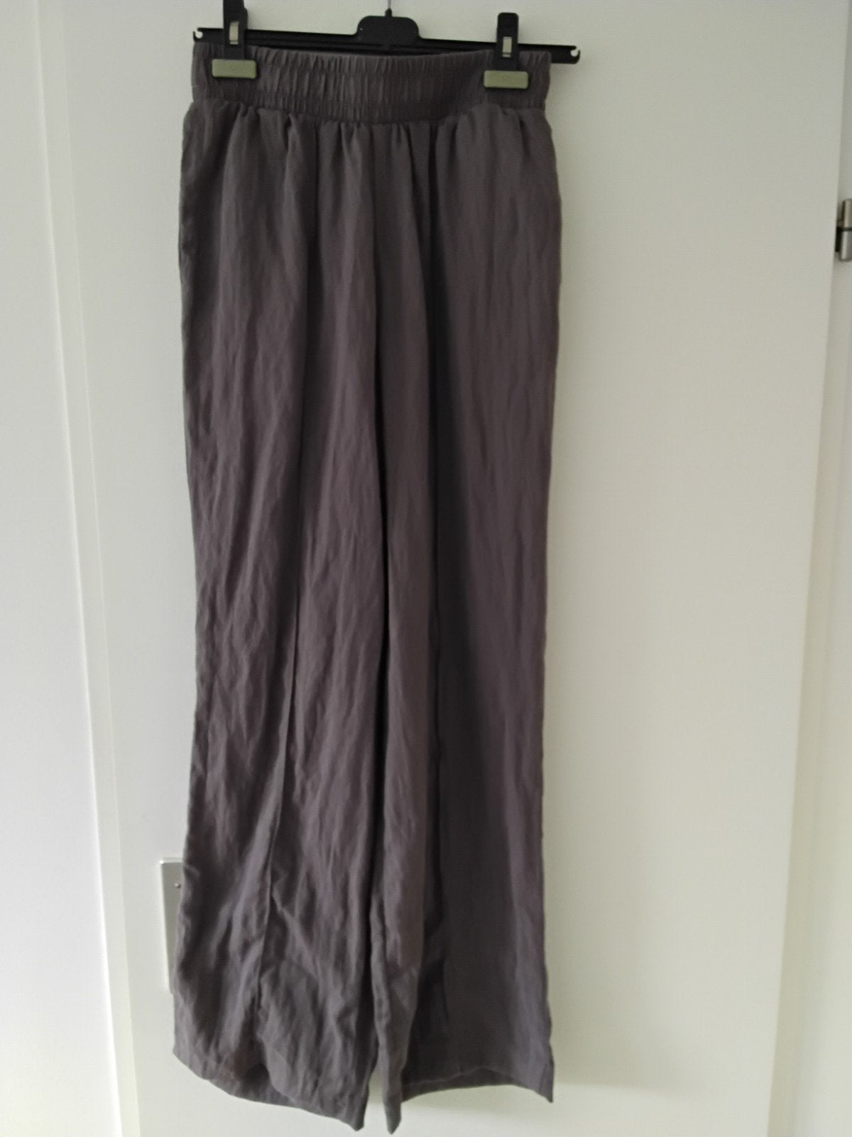 Linnen broek S Taupe  nieuw hema, Ophalen of Verzenden, Nieuw, Beige, Onder de knie