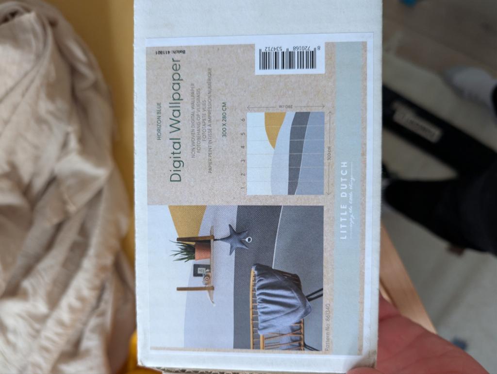 Gratis Little Dutch Behang Blue Horizon 300x280 - Nieuwstaat, Ophalen of Verzenden, Blauw