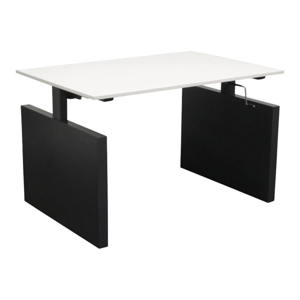 Drentea Slingerbureau 120 x 80 Antraciet Wit, Huis en Inrichting, Bureaus, Zwart, Gebruikt, 120 cm, In hoogte verstelbaar