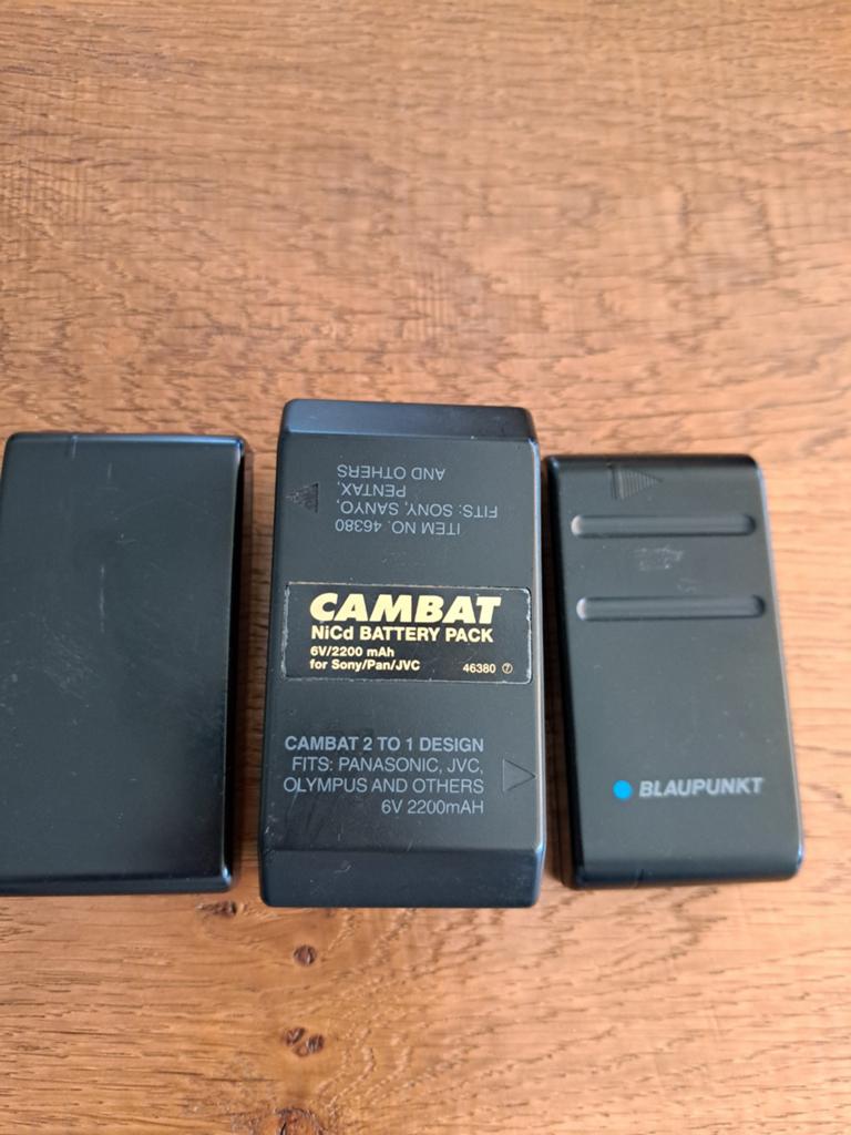 3 oplaadbare NiCd batterij voor videocamara, Ophalen of Verzenden