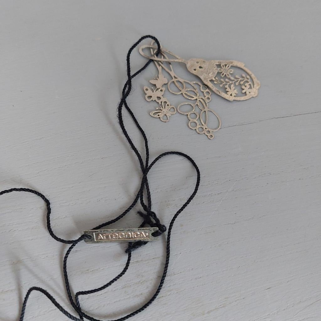 Tord Boontje Ketting - Delicate Zilverkleurige Hanger, Gebruikt, Ophalen of Verzenden, Zilver, Overige materialen