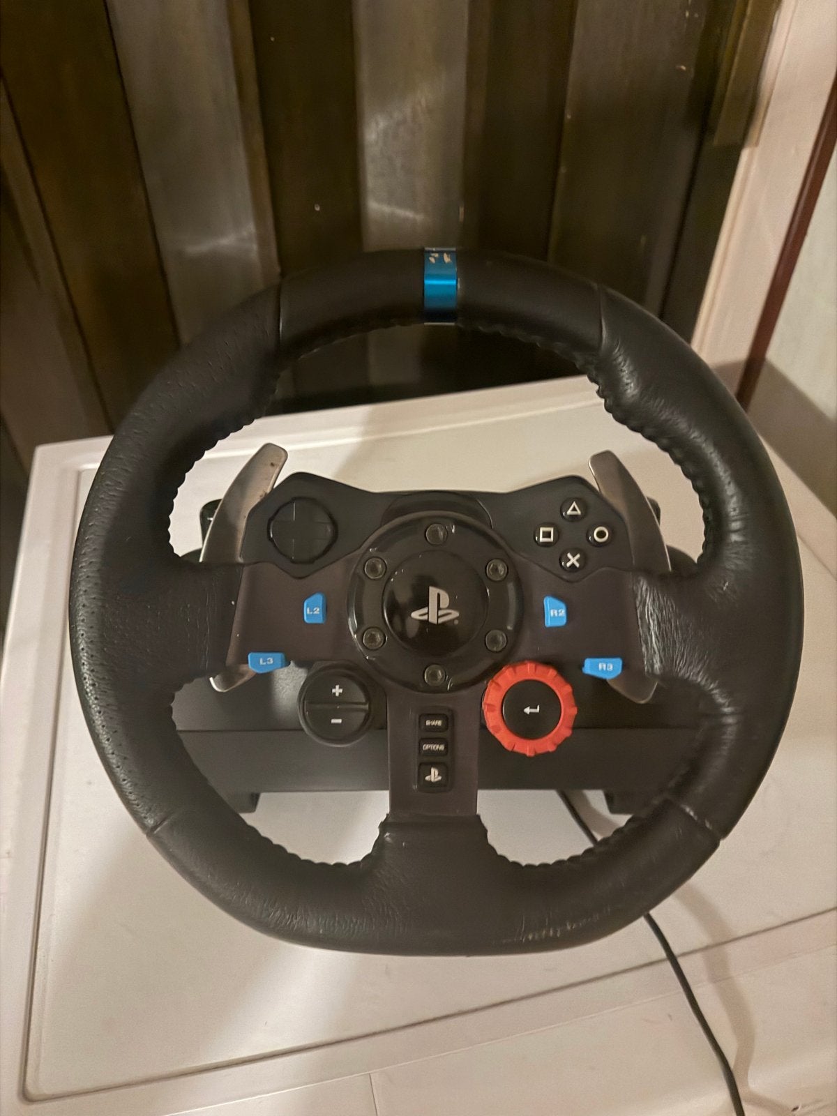 Logitech G29 racestuur met shifter en Farming Simulator zijp, Spelcomputers en Games, Ophalen, Racestuur, Gebruikt, PlayStation