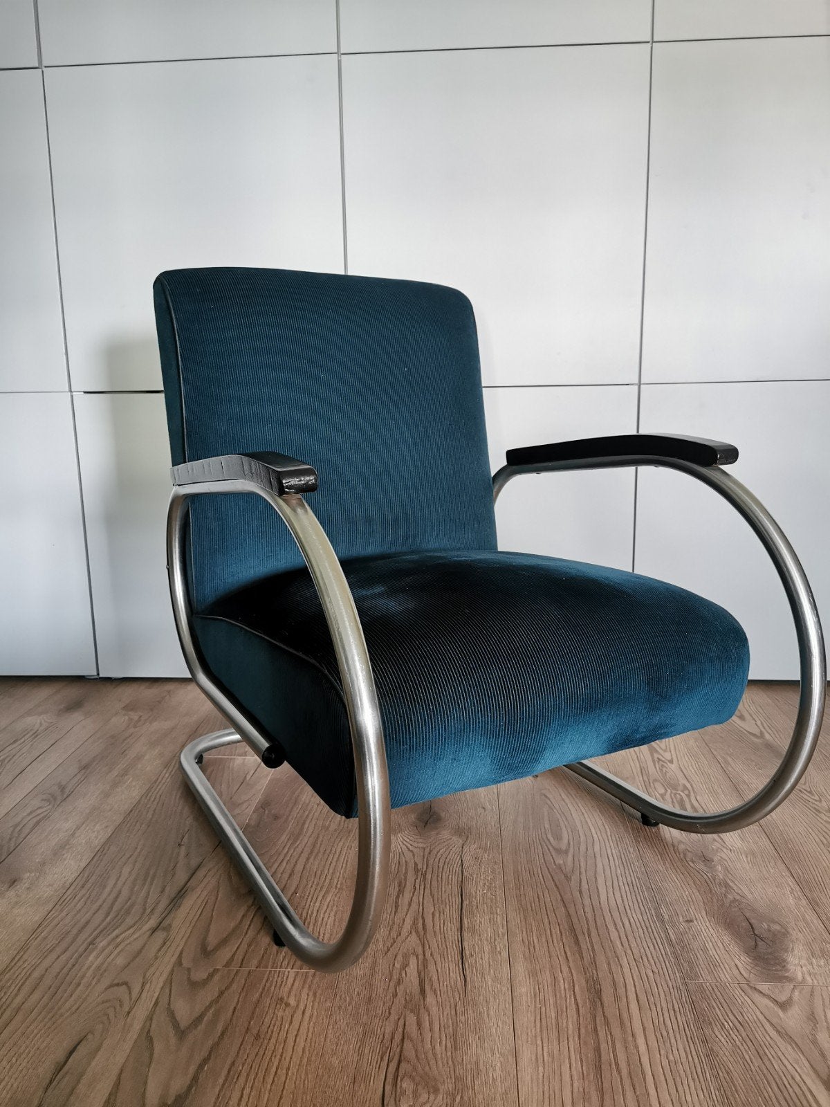 Prachtige vintage buisframe fauteuil van Tubax, Huis en Inrichting, Ophalen