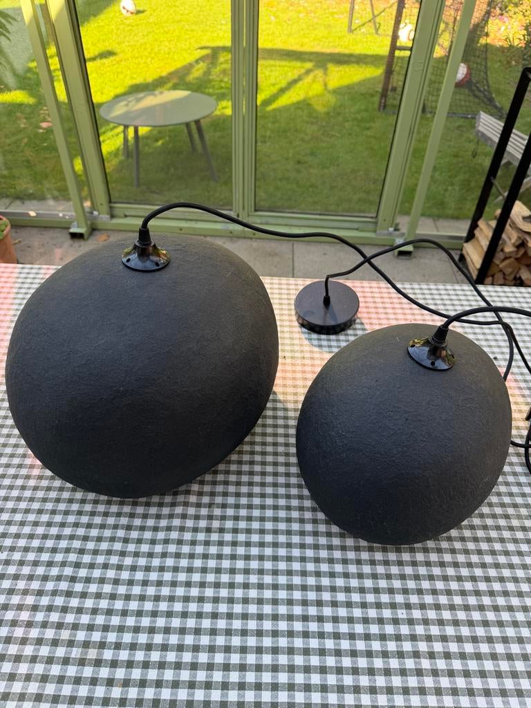 Ay Illuminate Pebble lampen zwart - medium en large, Ophalen, Zo goed als nieuw, Overige materialen, Minder dan 50 cm