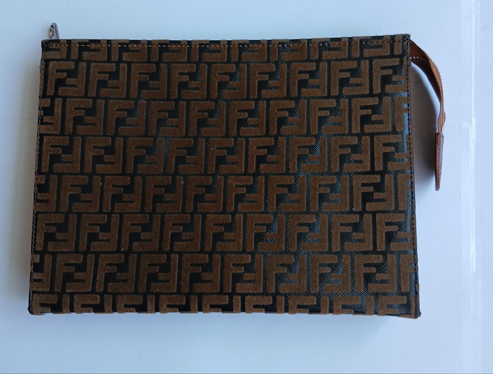 Vintage Fendi Made In italy Tas/Toilettas, Ophalen of Verzenden, Nieuw, Bruin, Heer of Dame