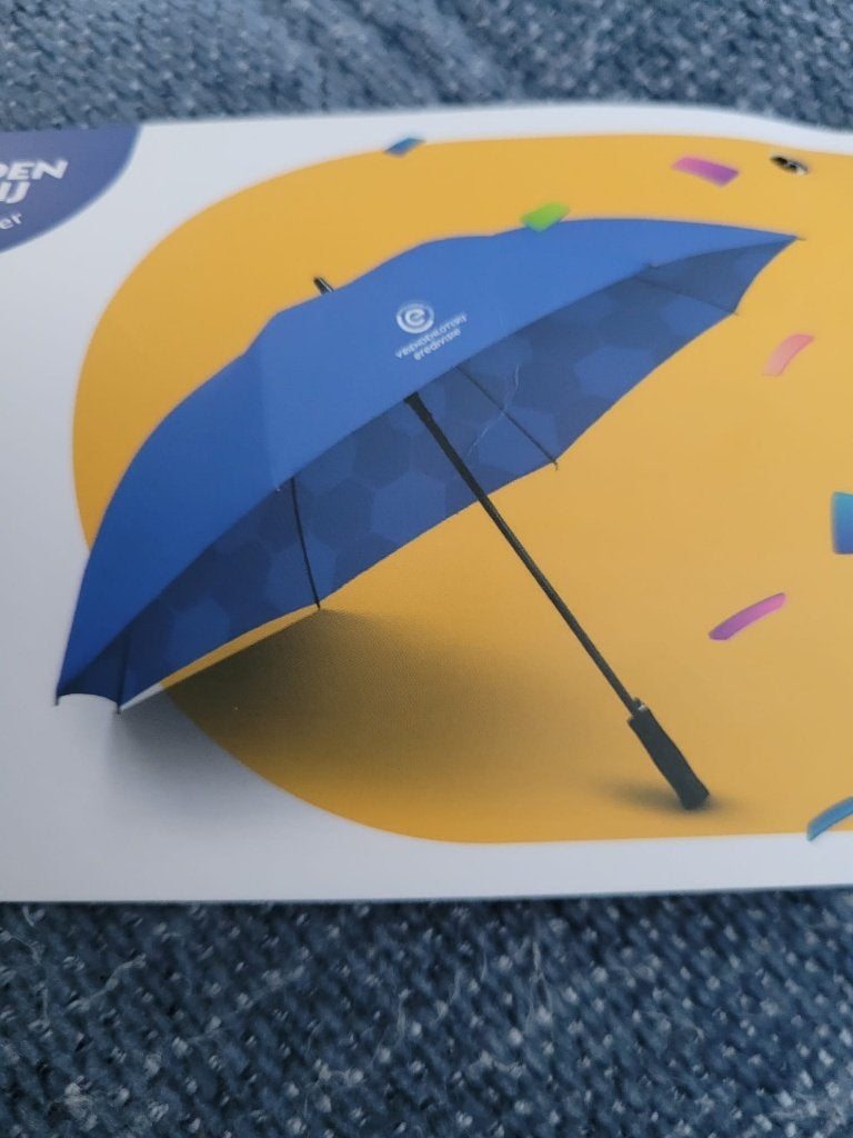 Vriendenloterij Eredivisie paraplu / NIEUW, Ophalen of Verzenden, Nieuw, Blauw