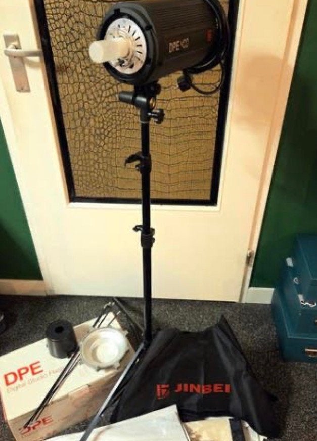 Jinbei DPE 400 studio flitser complete set, Audio, Tv en Foto, Fotografie | Fotostudio en Toebehoren, Ophalen, Zo goed als nieuw