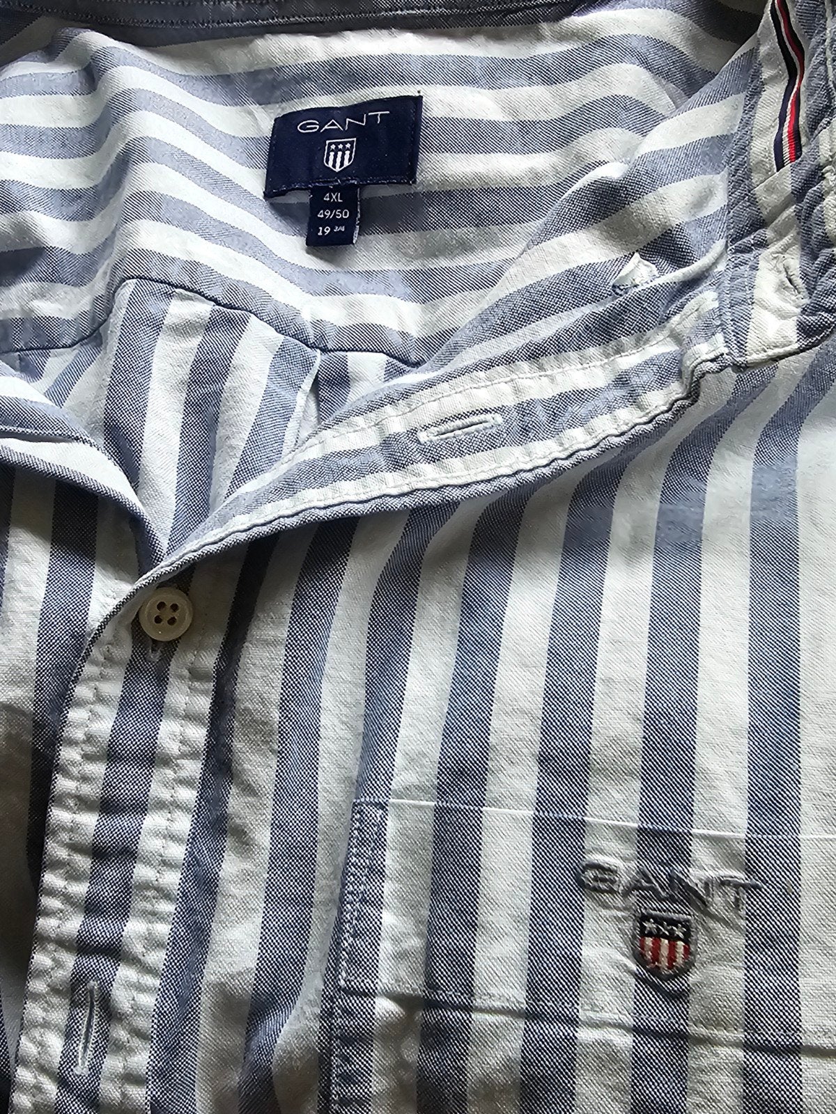 GANT The Oxford Banker Regular Fit overhemd 4XL, Kleding | Heren, Blauw, GANT, Ophalen of Verzenden, Overige halswijdtes